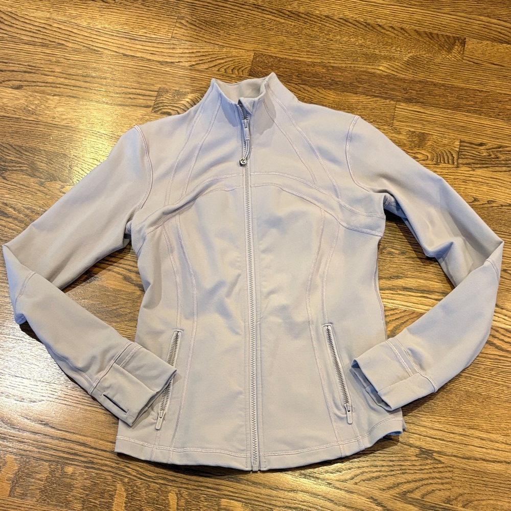 Lululemon Define Women’s Light mauvy-gray  Zip-Front Active Jacket, 10